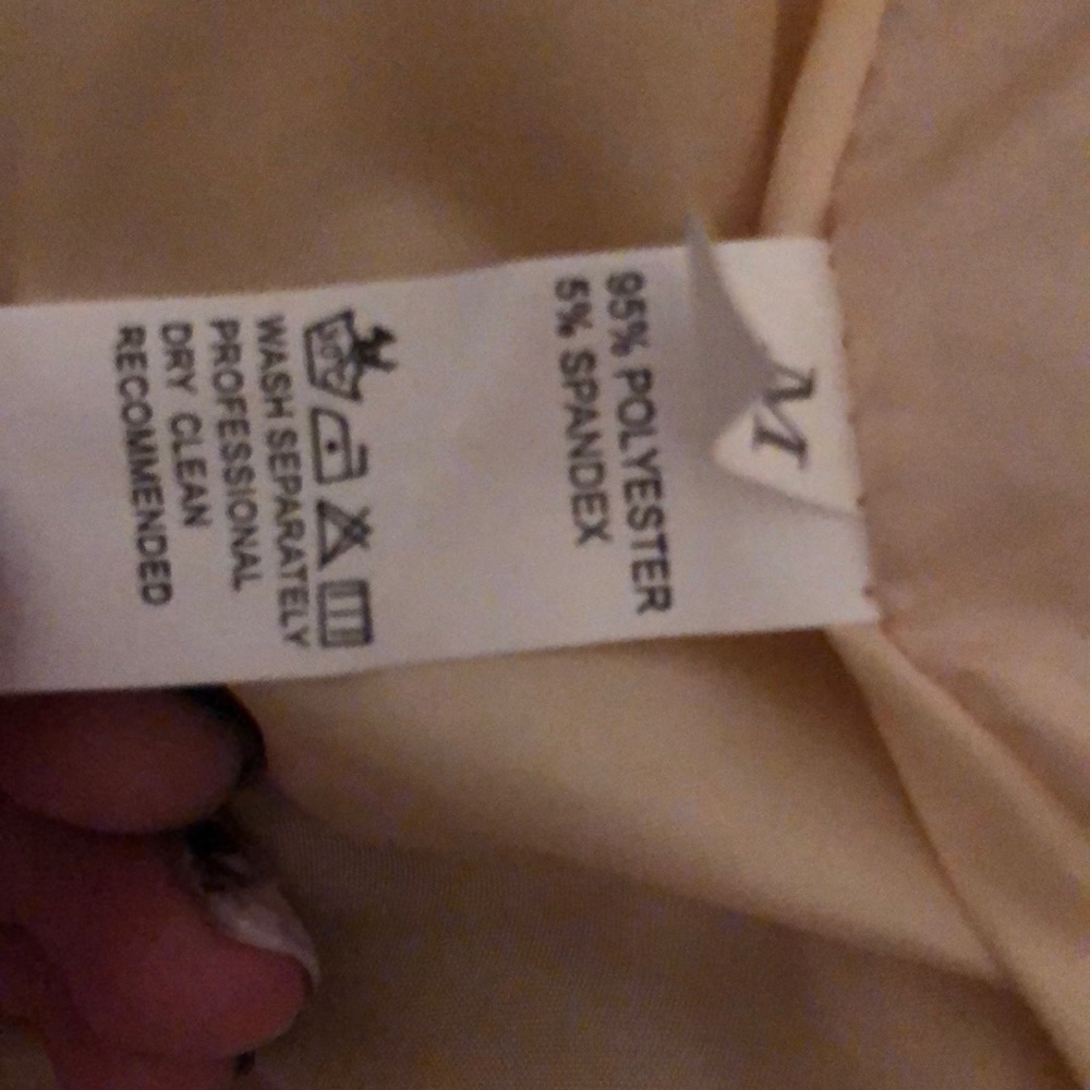 Cream-Colored Faux Fur Jacket, M - Picture 6 of 7
